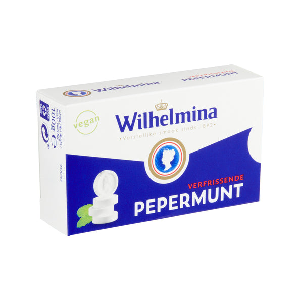 Wilhelmina Pfefferminze vegane horizontale Box (24x 100gr)