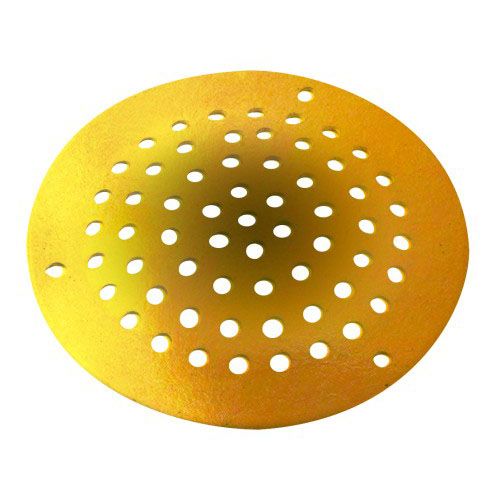 Gitter runder Stahl goldfarben 50 mm