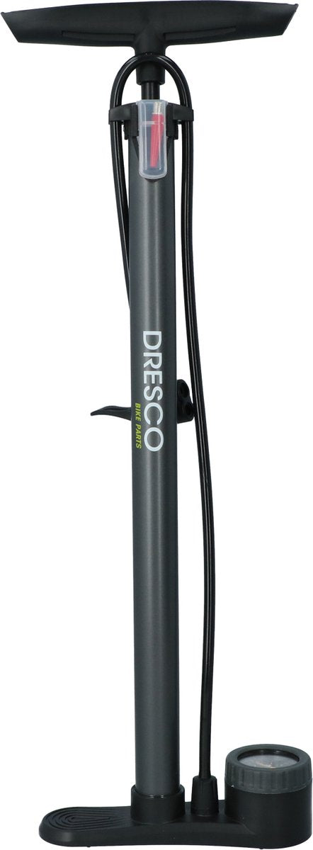 Dresco Fahrradpumpe mit kompaktem Manometer
