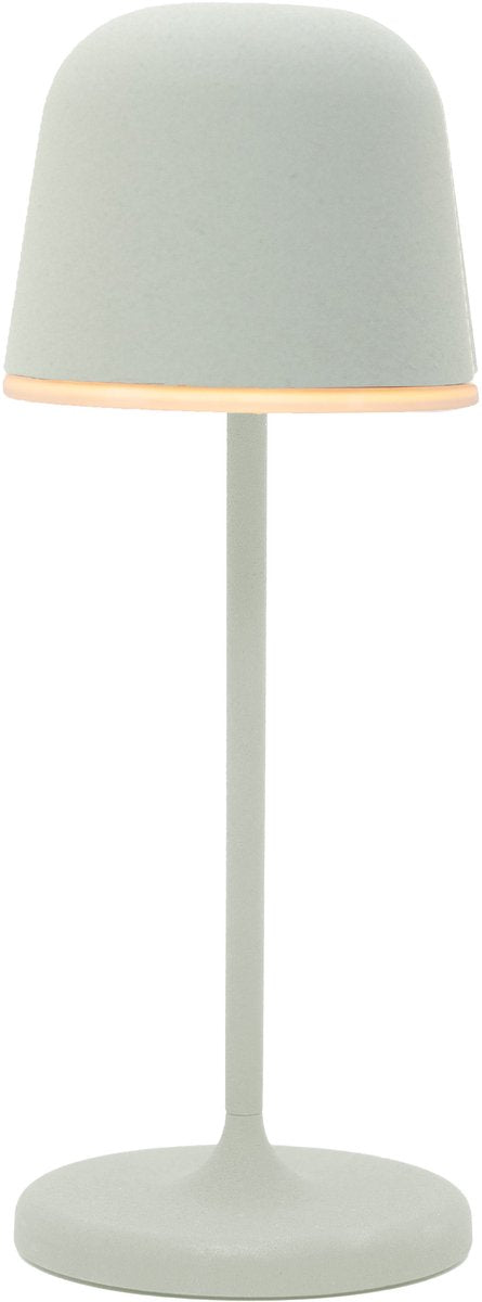 Eglo Maniera-S Tischleuchte – Erdspießlampe – wiederaufladbar (bis zu 28 Stunden Licht) – 20 cm – grauweiß – kabellos – dimmbar – drinnen und draußen