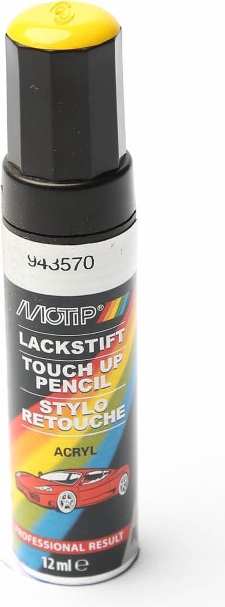 Motip 943570 – Autolackstift – Gelb – 12 ml
