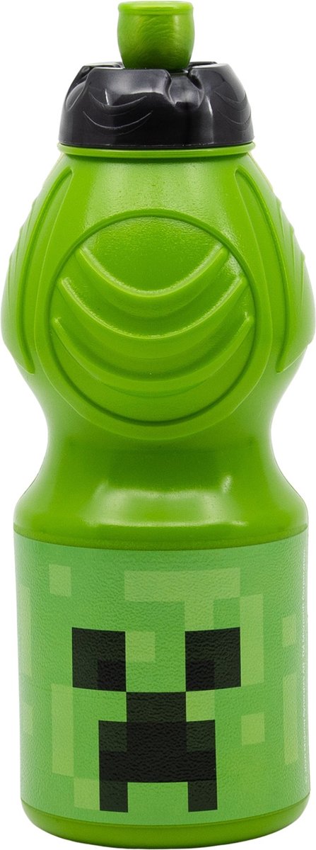 Stor Wasserflasche Minecraft Junior – Trinkflasche – 400 ml – grün