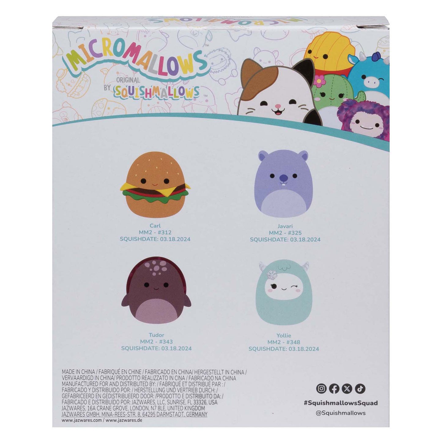 Micromallows Plüsch 6,5 cm 4 Teile 2 eingestellt 2