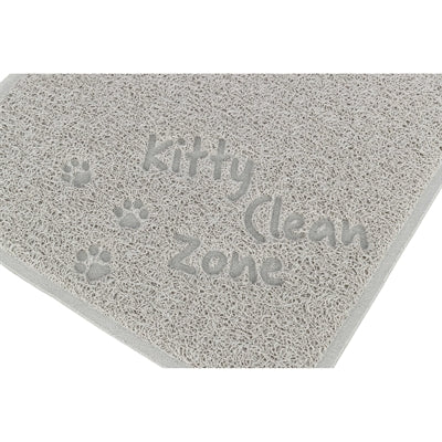 Trixie Cat Bowl Mat PVC hellgrau