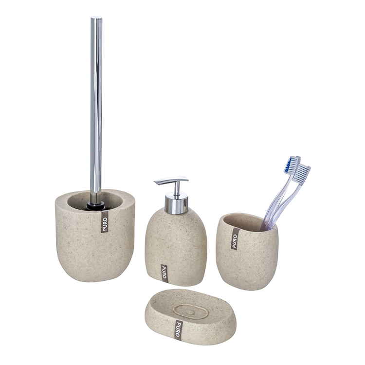 Wenko 1064992 - Zahnputzbecher puro beige | 2 Stk