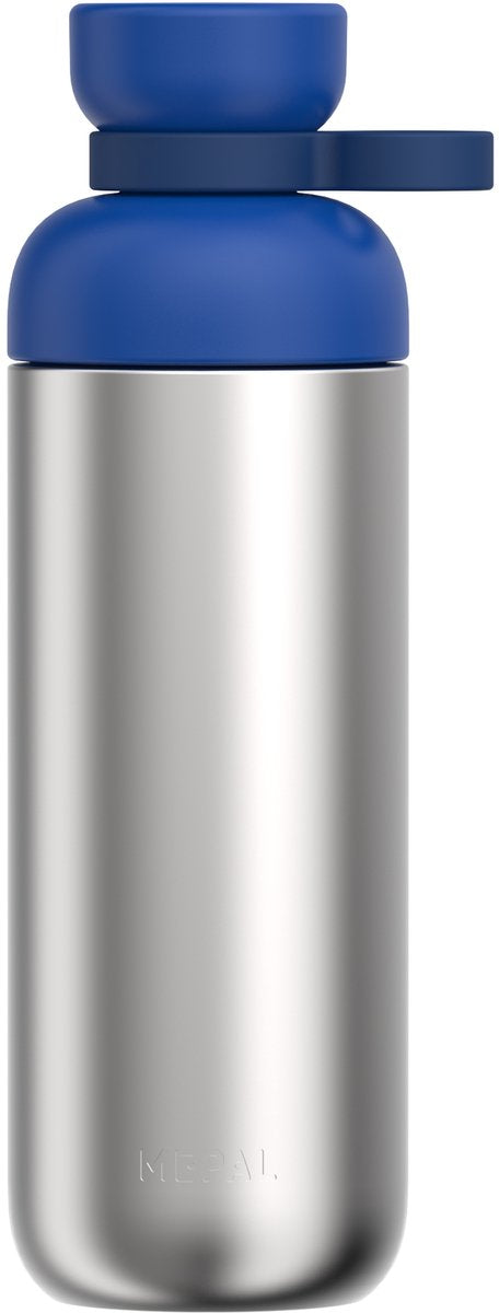 Mepal Trinkflasche Edelstahl Vita – 700 ml – 2 Öffnungen für zusätzlichen Trinkkomfort – Trinkflasche Edelstahl – Vivid Blue
