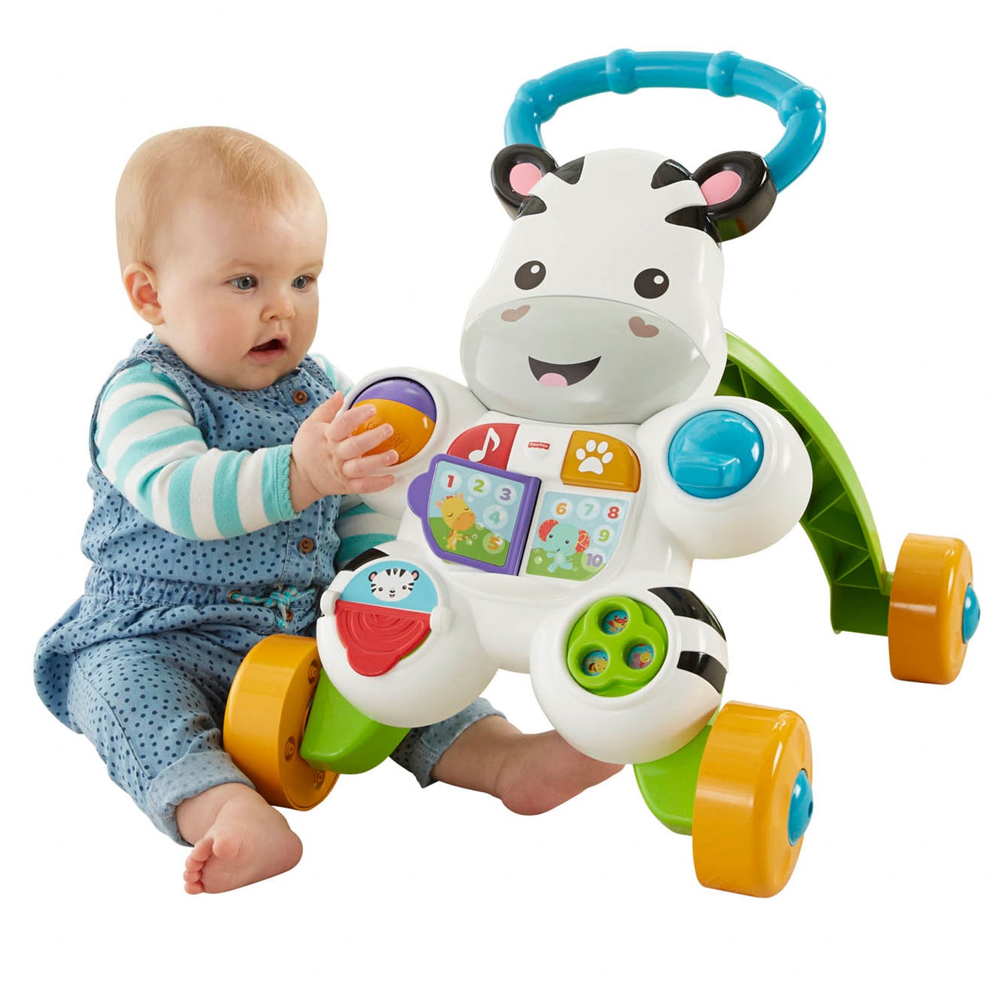 Fisher Price Walk mit mir Zebra + Licht und Klang