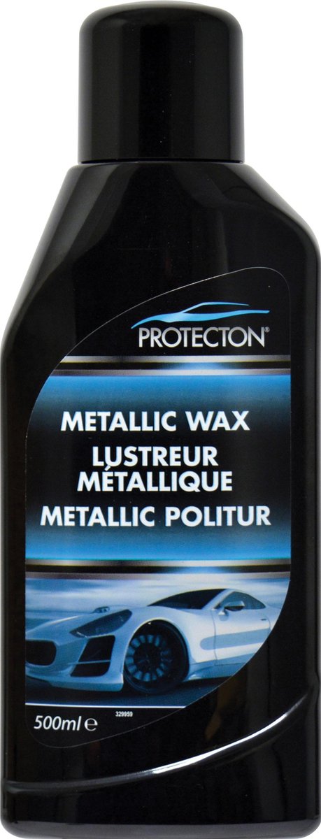 Protecton Metallic-Wachs – bietet langanhaltenden Schutz – für alle Arten von Metallic-Lack – für Auto, Wohnwagen, Wohnmobil, Motorrad oder Boot – erneuert den Glanz – stärkt die Farbe – 500 ml
