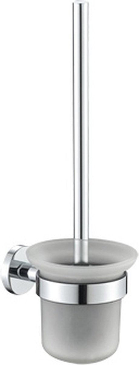 Plieger Vigo WC-Bürste – WC-Bürste mit Glashalter – Wandhalter – 10 Jahre Garantie – Chrom