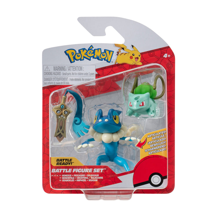 Boti Batte Figurenset Honedge, Bulbasaur, Frogadier, 3tlg.