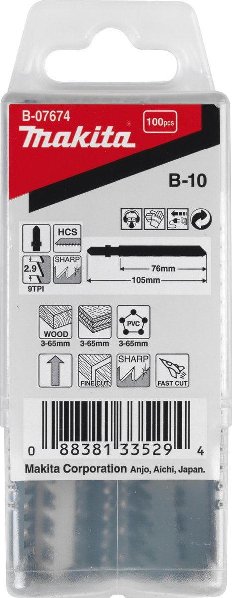 Makita Zubehör Stichsägeblatt B10 - T301CD | 100 Stück - b-07674