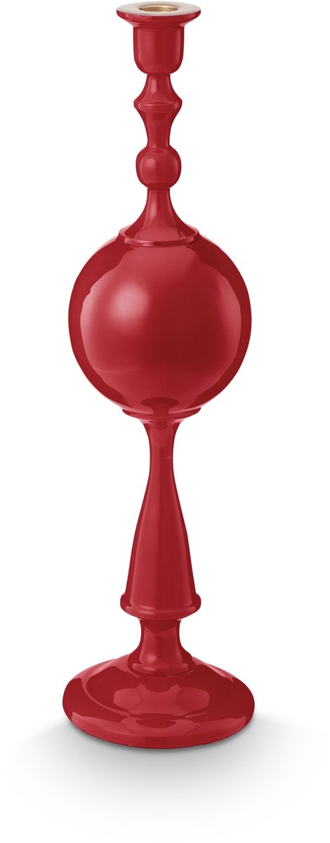 Pip Studio Kerzenhalter Kugel – Kerzenhalter aus Metall – Dunkelrot – 44 cm
