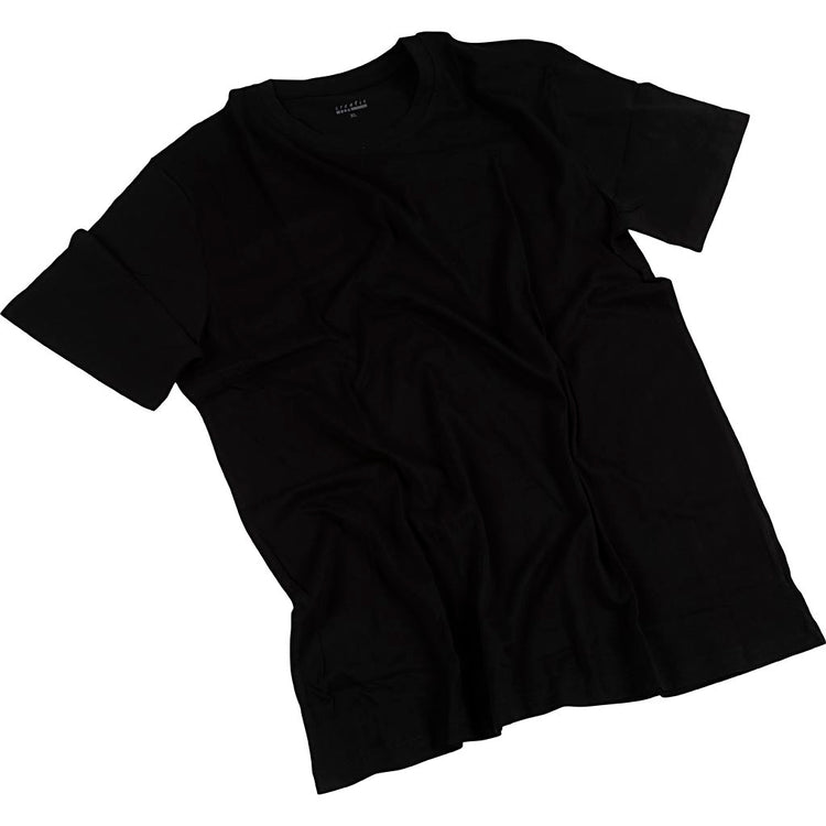 Creativ Firmen-T-Shirts, B: 59 cm, Größe X-Large, Rundhalsausschnitt, 145 g, Schwarz, 1 Stück