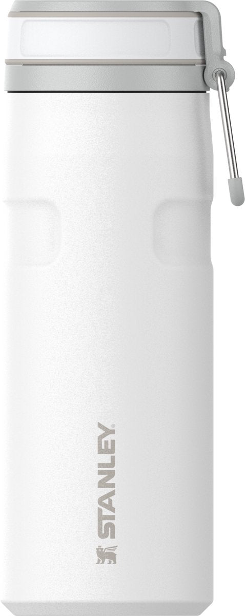 Stanley Twist Flip 2.0 Wasserflasche mit Drehverschluss mit Feder 0,47 l – 10 Stunden kalt – 2 Tage kalt mit Eis – Edelstahl-Trinkflasche – BPA-frei – auslaufsicher – spülmaschinenfest – Schwarz