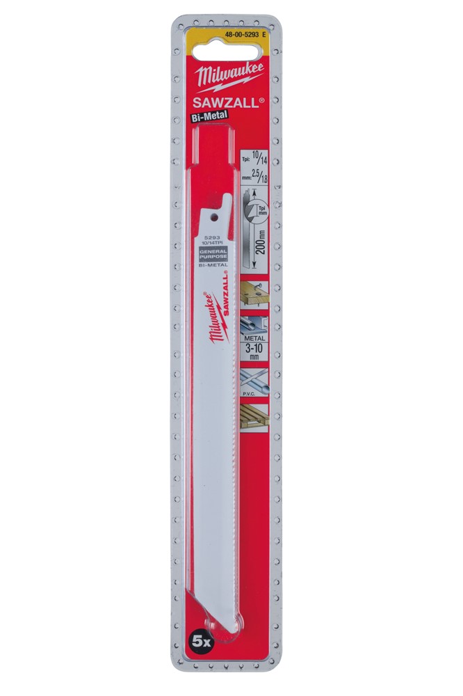 Milwaukee Zubehör Säbelsägeblatt Sägeblatt 200 2,5 mm (50 Stück) – 48016293