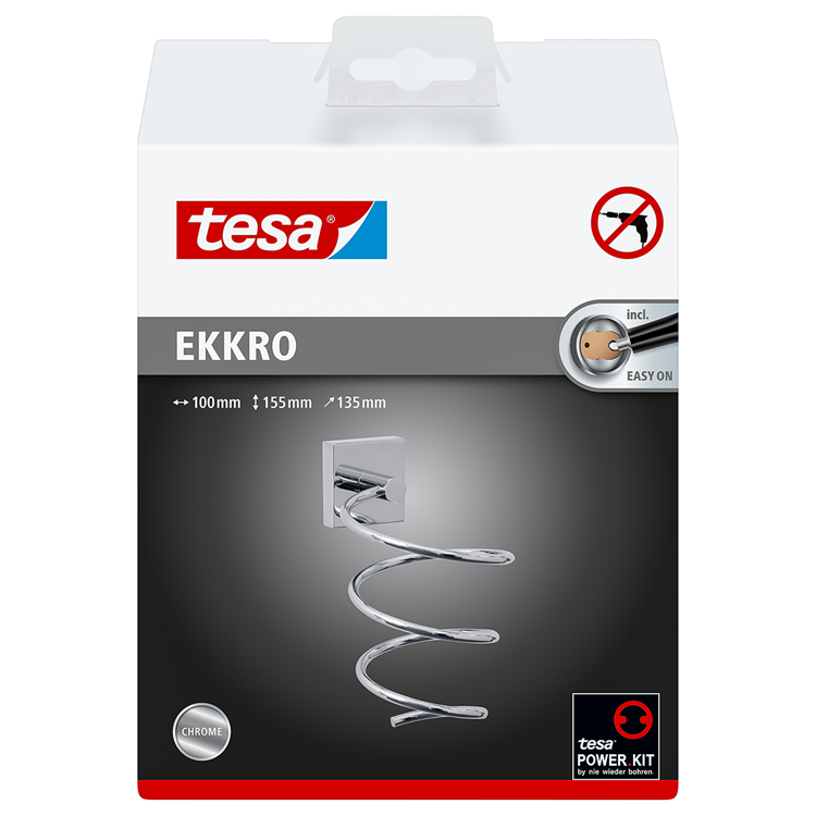 Tesa 1063237 - Ekkro Haartrocknerhalter | 1 Stk