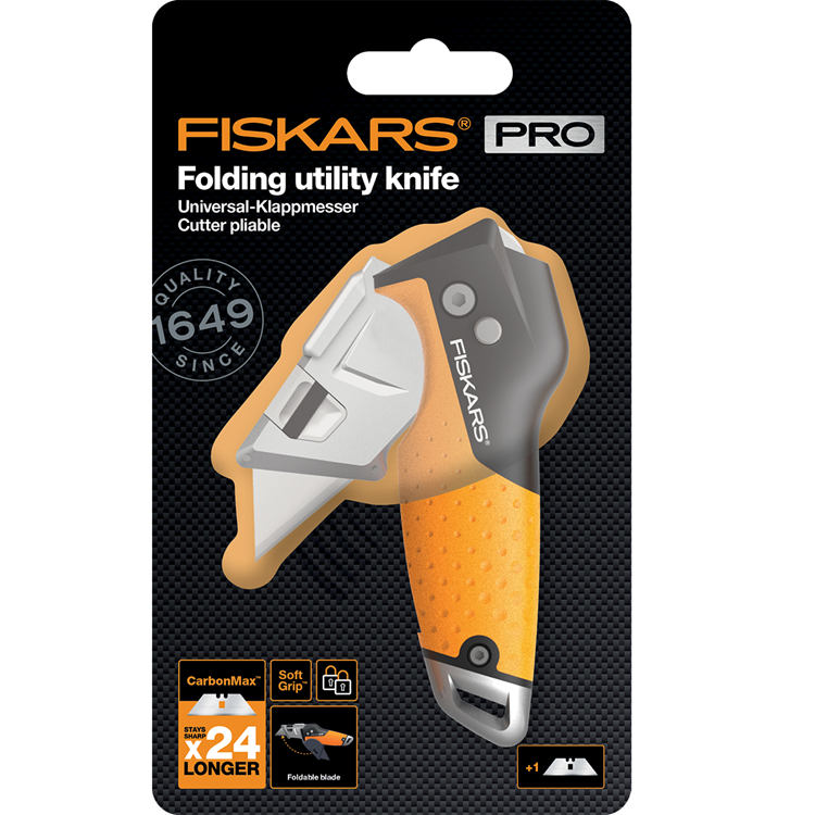 Fiskars Carbonmax Klappmesser | 160mm | 1027224 - 1027224