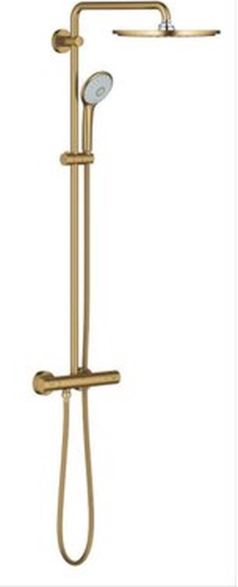 Grohe euphoria xxl 310 regendouche - 㸠31 cm - met thermostaatkraan - cool sunrise geborsteld (mat goud) - 26075gn0