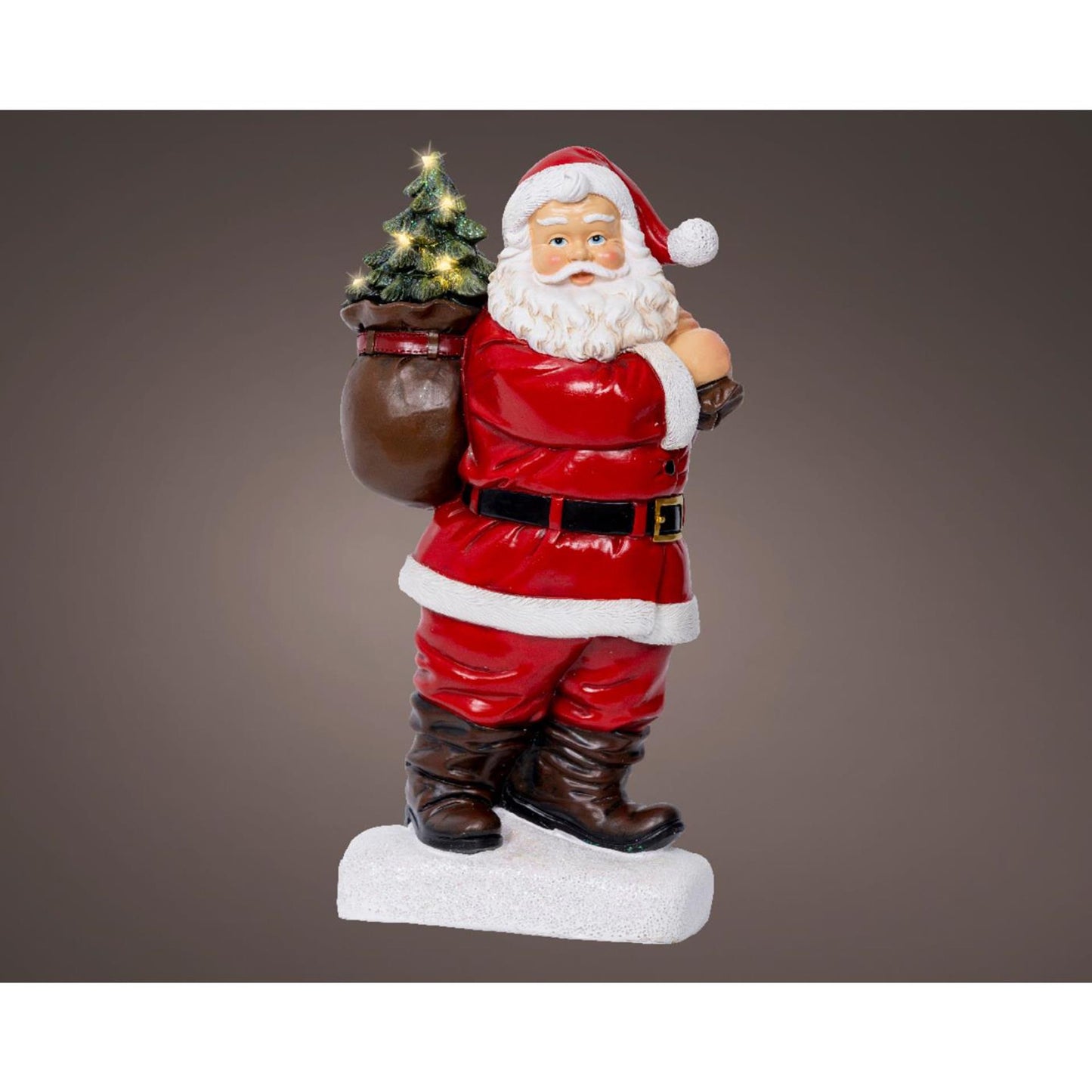 Lumineo Statue Weihnachtsmann LED 9x19,5x31,5cm
