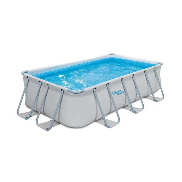 Sommerwellen Schwimmbad Elite rechteckiger Rahmen 400 x 200 x 100 cm + Filterpumpe