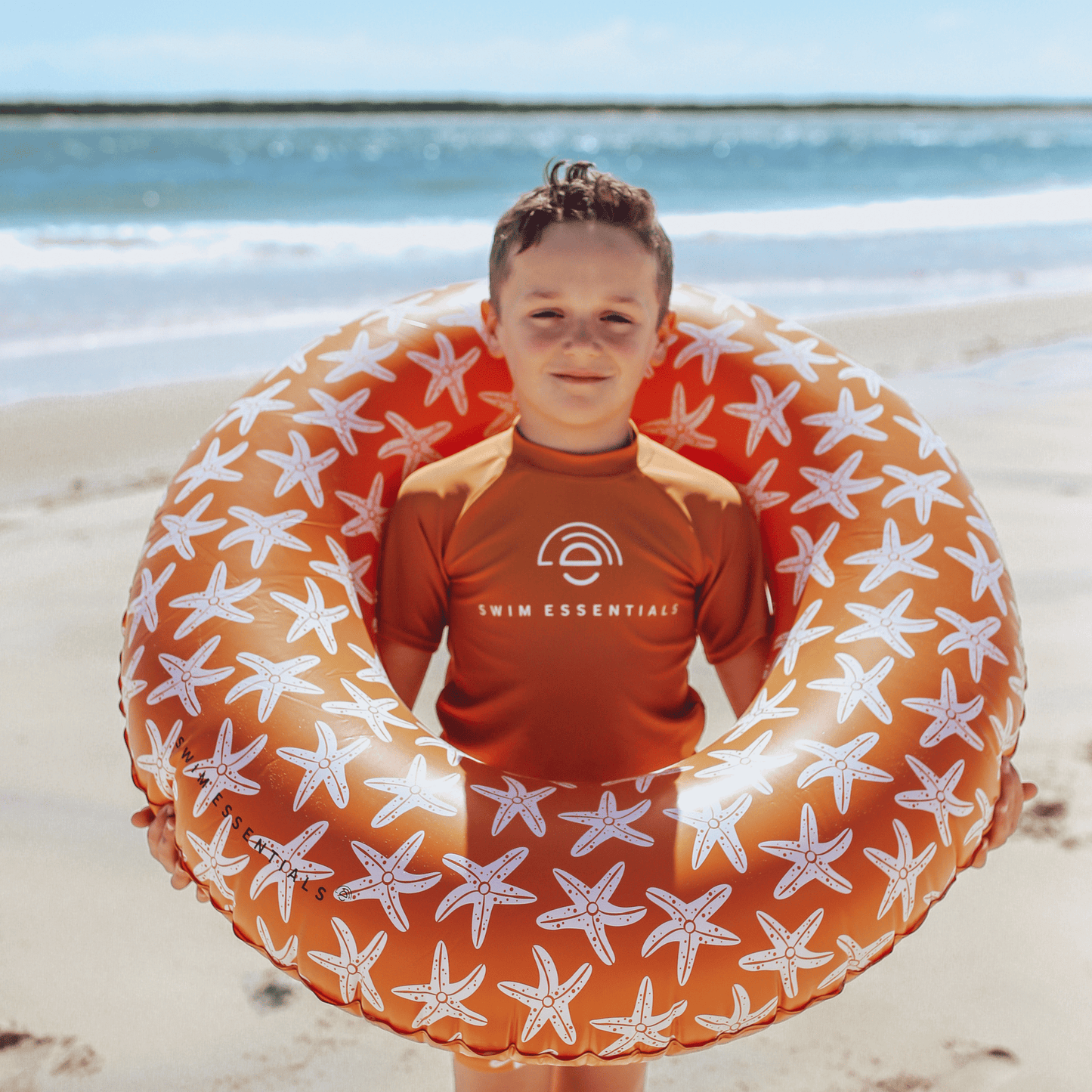 Seastar | Orange Schwimmband Ø 90 cm