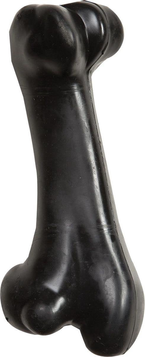 Flamingo-Hundespielzeug, Gladiatorenbein aus Gummi – Schwarz – 15 x 6,5 x 5 cm