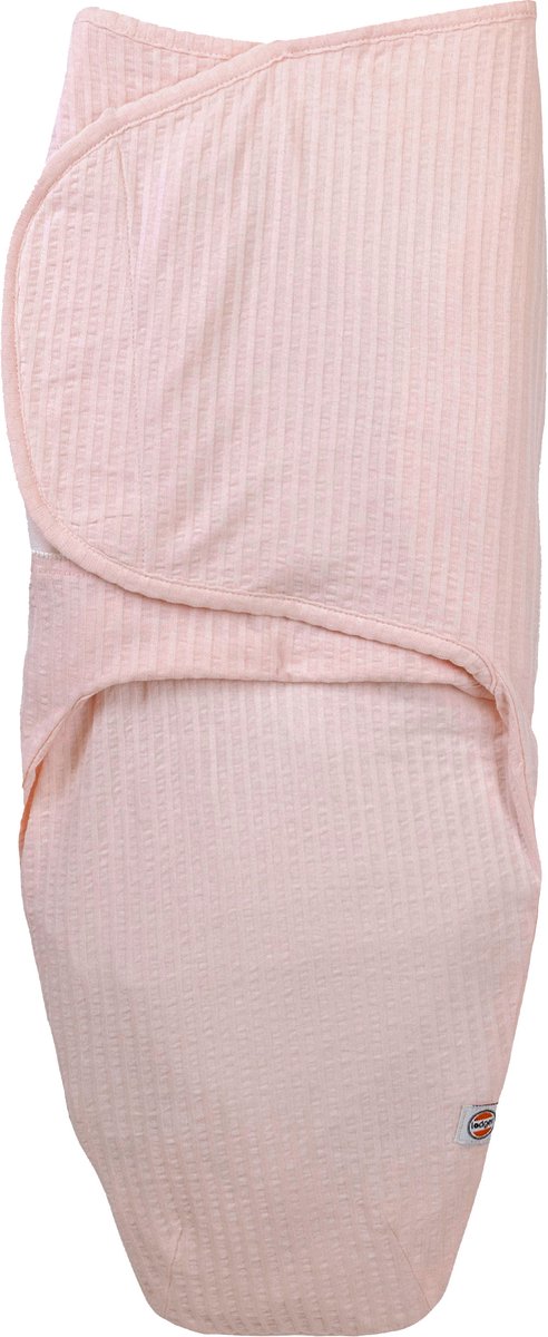 Lodger Bundler – Wickelschlafsack – Rosa – 0,3 Tog – 60 cm (0–4 m) – Seersucker-Baumwolle – Wickeltuch