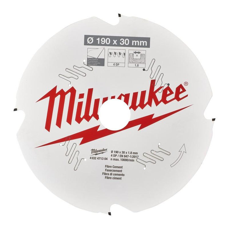 Milwaukee Zubehör Kreissägeblatt P FC 190x30x1,8x4d – 4932471304