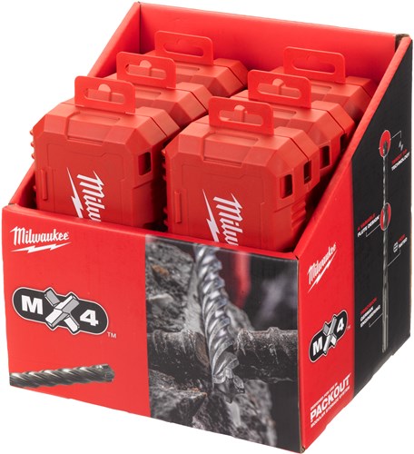 Milwaukee SDS-Plus Bohrerset m2 | Auspackfreundlich 10-teilig - 4932492117