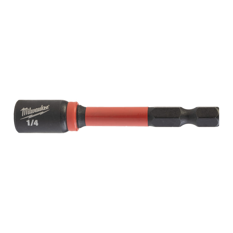 Milwaukee Steckschlüssel Mag Shw 1 4 x 65 mm – 1 Stück Kappe Shockwave™ magnetischer Sechskant 1 4 1 4 x 65 mm – 4932492436