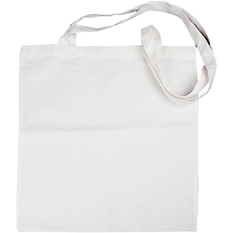 Creativ Firmentasche mit langem Henkel, Größe 38x42 cm, 130 g, weiß, 10 Stück 1 Karton