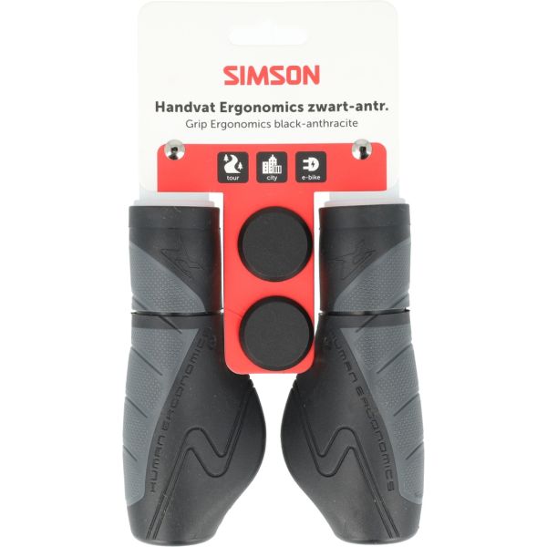 Simson Griffe Ergonomie Schwarz-Anthrazit