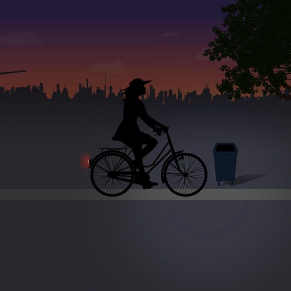 Spanninga Hecklicht Pixeo XB Batterie Fender Chrom