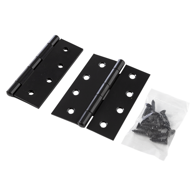 Mack 1071172 - 2 schwere Scharniere schwarz H 100 x B 75 mm | 5 Stück