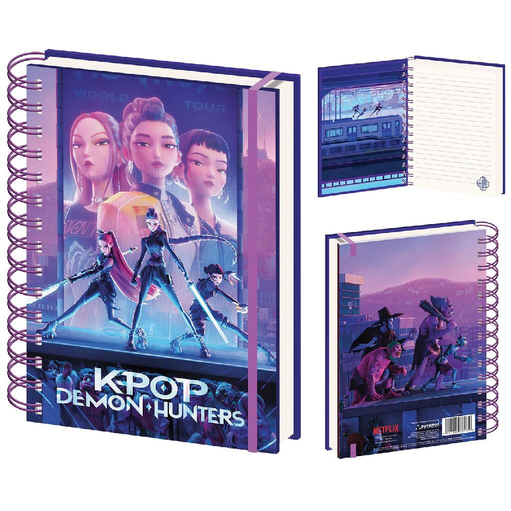 Andere Marken K-Pop Demon Hunters Notizbücher A5 Spirale
