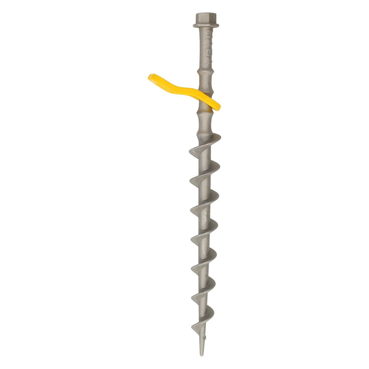 Alu-Camp Komplettset Schraubheringe 31cm (4er-Set) - inklusive Adapterstück und Schraubenschlüssel