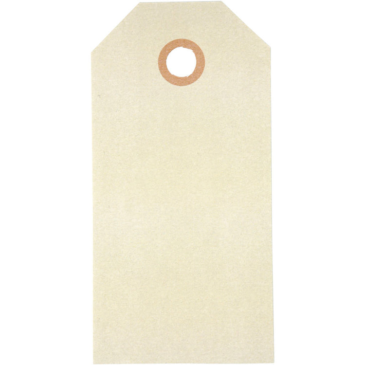 Creativ Company Manila-Etiketten, Größe 5 x 10 cm, 250 g, Creme, 1000 Stück 1 Box