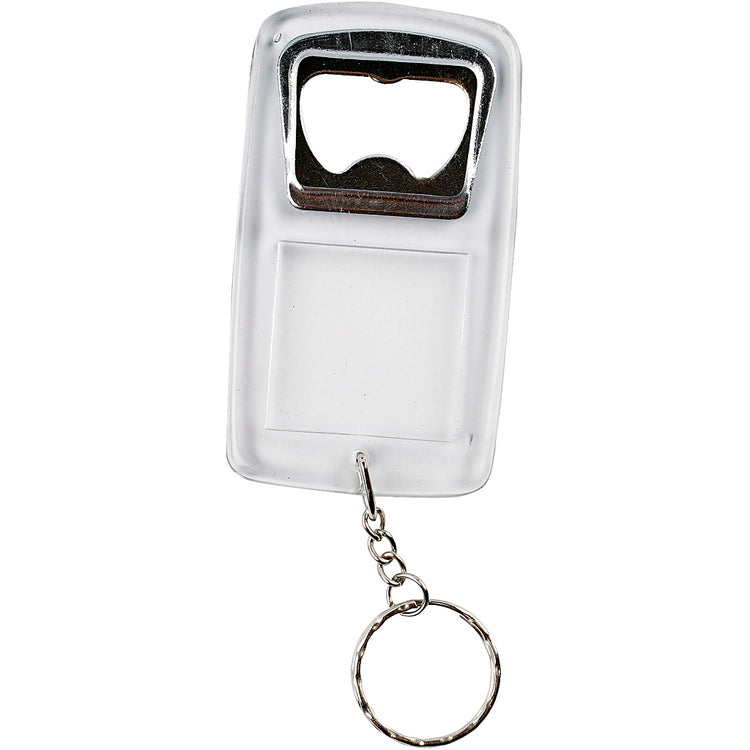 Creativ Company Schlüsselanhänger mit Flaschenöffner, Maße 8x4,5x0,5 cm, 5 Stück 1 Box