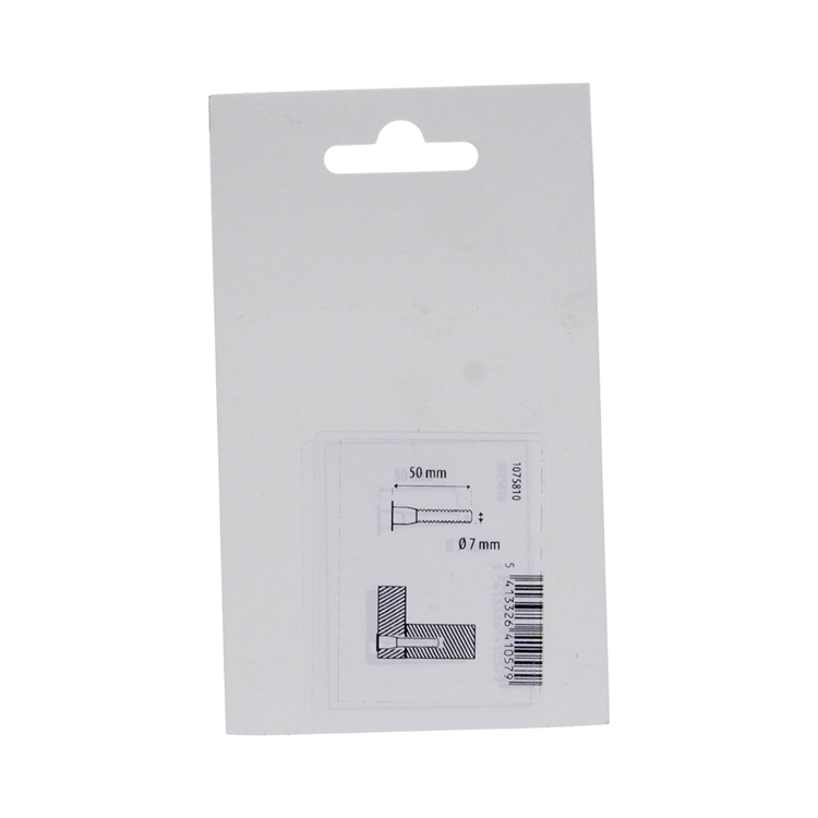 Mack 1075810 - 12 Möbelschrauben 6-kant Sechskant 7 x 50mm | 10 Stück