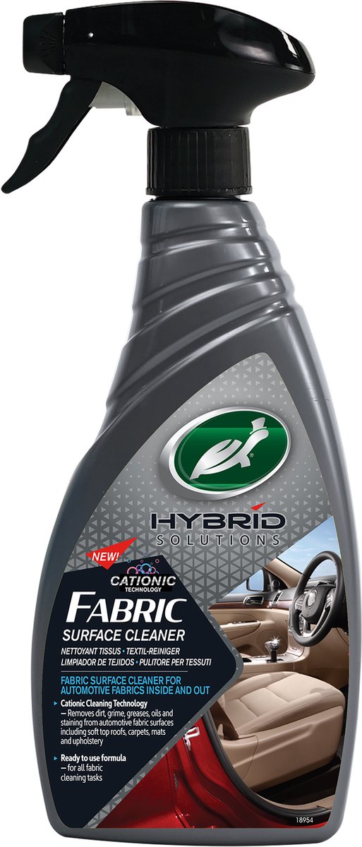 Turtle Wax HS Stoffreiniger – Reiniger für textile Cabriodächer – entfernt mühelos Schmutz, Fett, Öl und Flecken – gegen Algen, Moos, Schimmel und Straßenschmutz – auf Cabriodächern aus Mohair, Canvas und modernen Stoffen – 500 ml