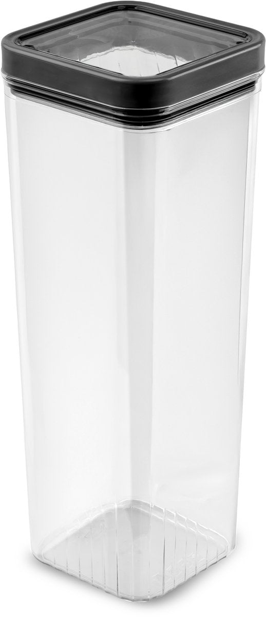 Curver Kara Vorratsdose – 2,4 l – 10,7 x 10,7 x 29,9 cm – Anthrazit