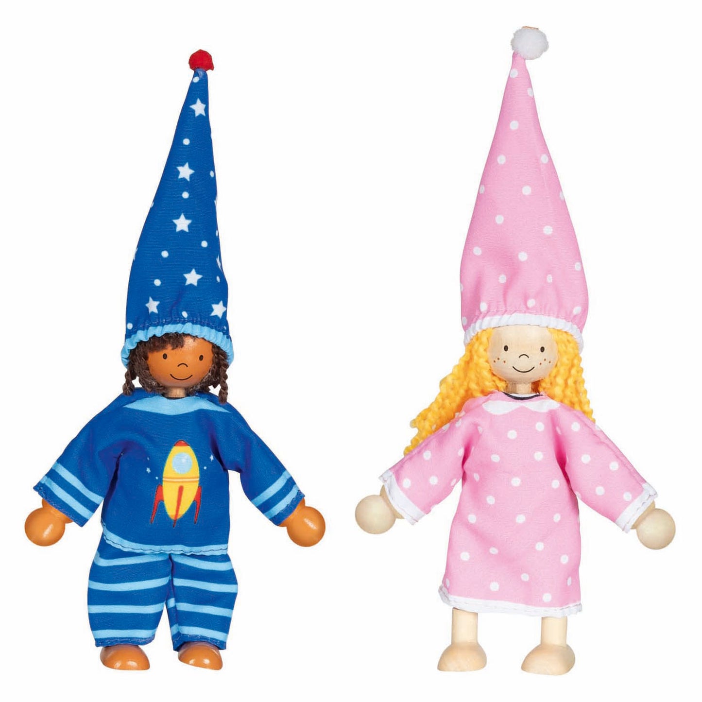 Goki Flexible Puppen Fynja Fabio, 6 Outfits