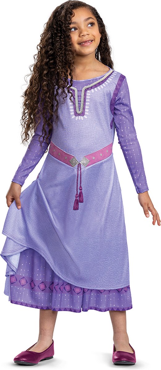 Verkleidung Disney – Wunsch, Asha-Kleid Deluxe, Größe XS (3–4 Jahre), Mädchen