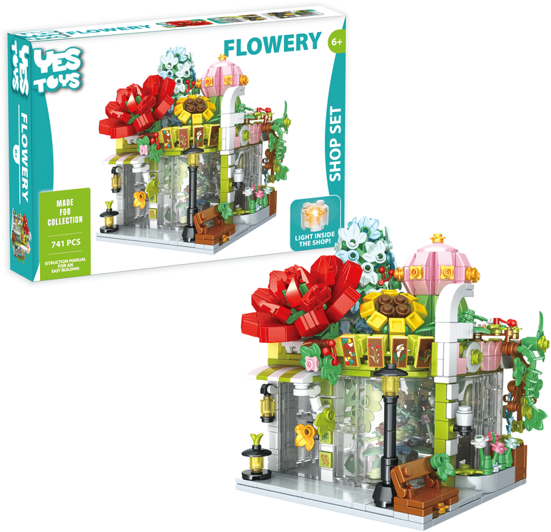 Oku Yestoys Blumenhaus mit Beleuchtung 751 Teile