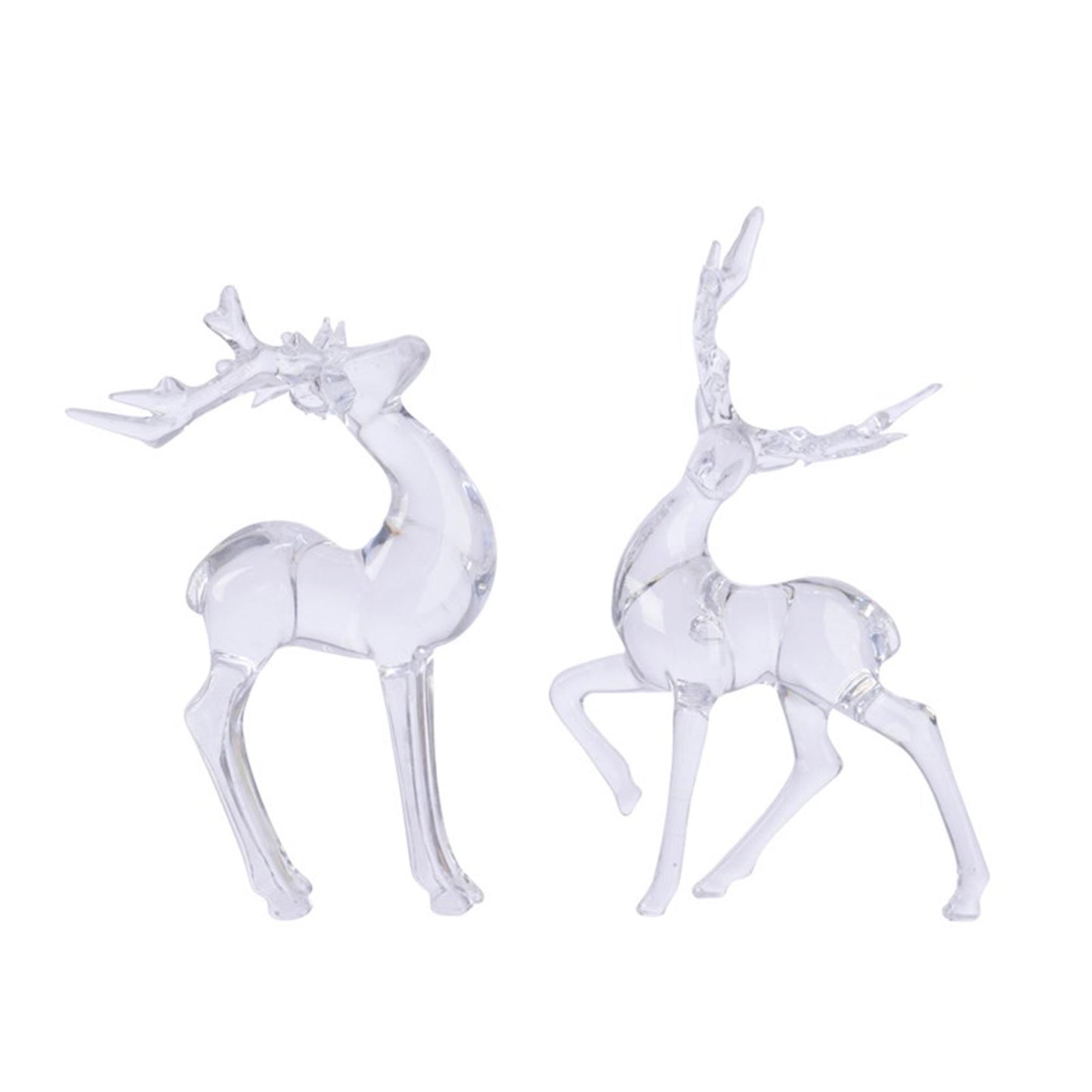 Decoris Statue Hirsch Acryl 12x20cm klar