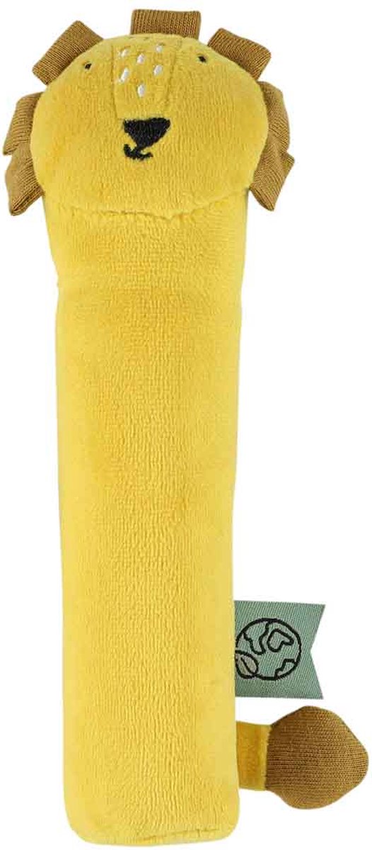 Trixie Baby-Quetschrassel Mr. Lion – ab 3 Monaten – mit schönem Quietschgeräusch – ideal als Geschenk zur Schwangerschaft