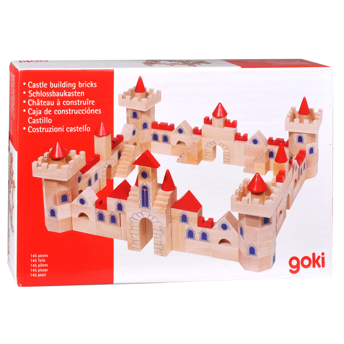 GOKI -Holzbausteine Schloss, 145dlg.