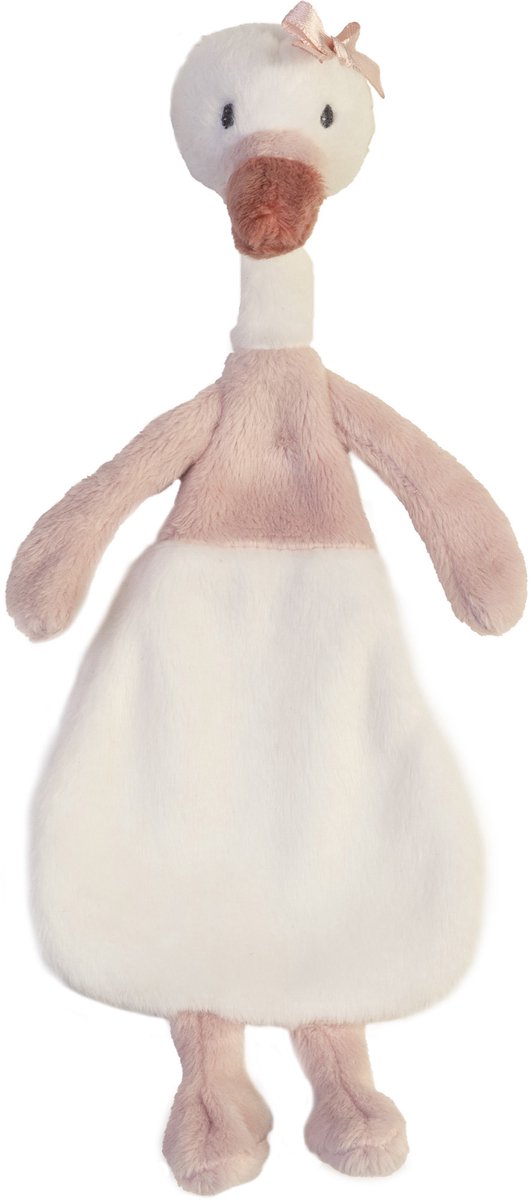Happy Horse Swan Swizzle Kuscheltuch – weiß – Babygeschenk