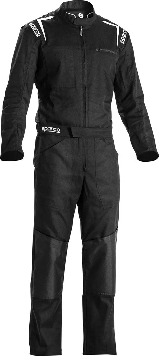 Sparco MS-4 – Mechaniker-Overall – Schwarz, Grau, Blau, Rot – XL