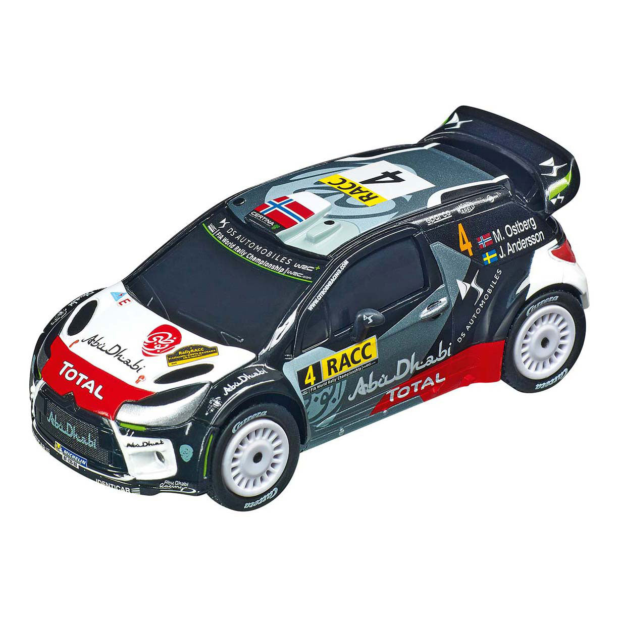 Carrera los!!! Super-Rallye - Rennstrecke mit 2 Autos - 1:43